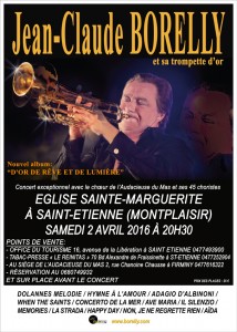 Concert Jean-Claude Borelly à Saint Etienne