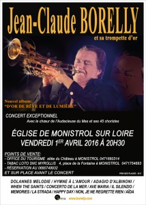 Jean-Claude Borelly en concert à Monistrol sur Loire