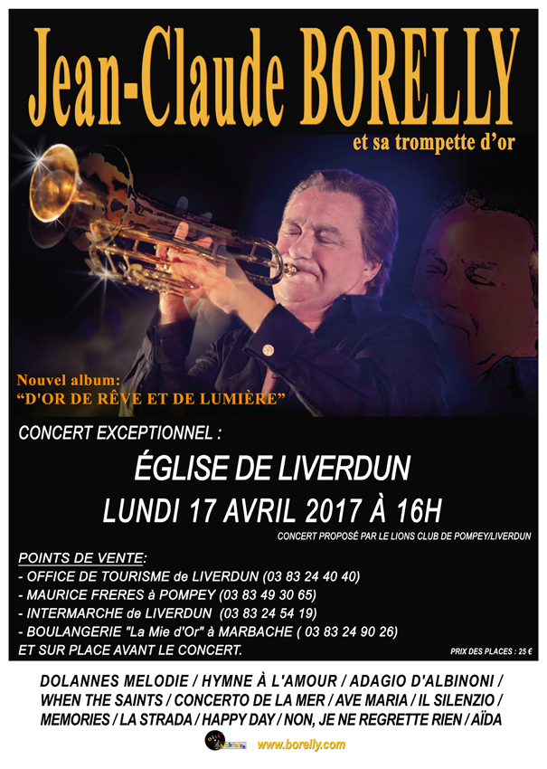 Concert de Jean-Claude Borelly, à Liverdun, en l'église St Pierre
