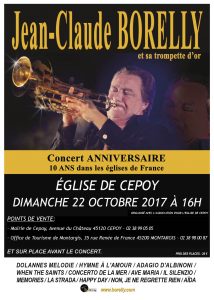 Concert à l’église de Cepoy à 16 heures, le dimanche 22 octobre