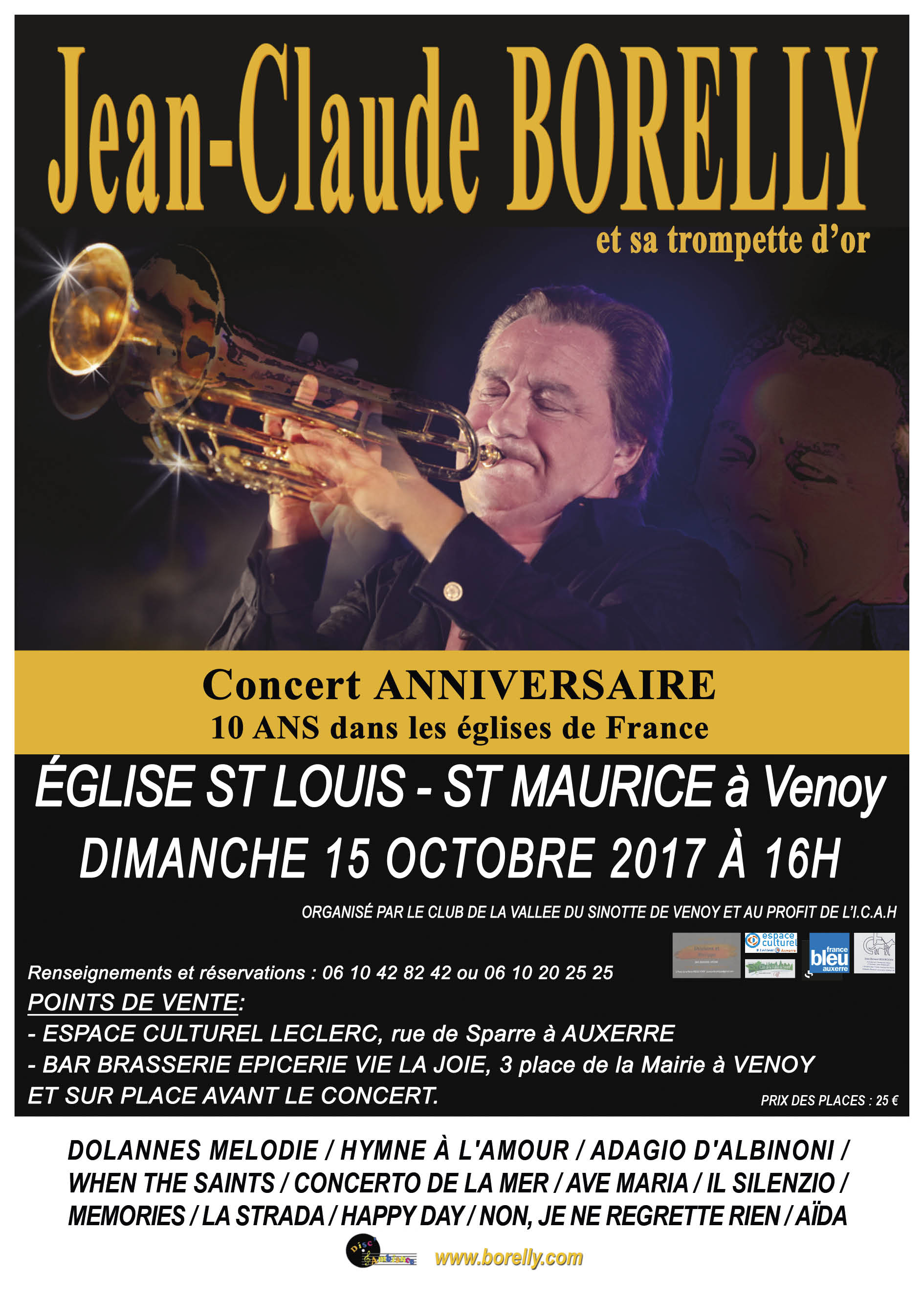 Concert du 15 octobre à Venoy
