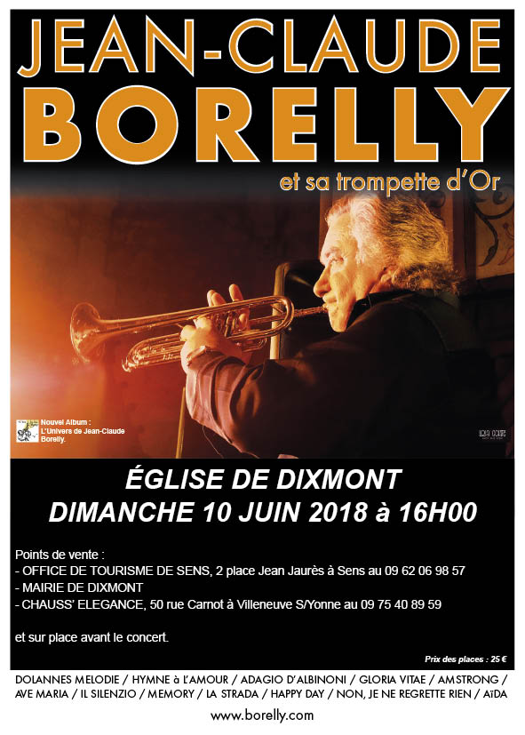 Concert à Dixmont, le 10 juin 2018 par Jean-Claude Borelly